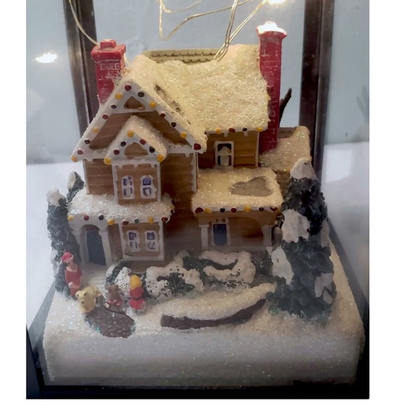 The Bradford Exchange Thomas Kinkade Sparkle of the Season Lantern “Joy” - Picture 3 of 11